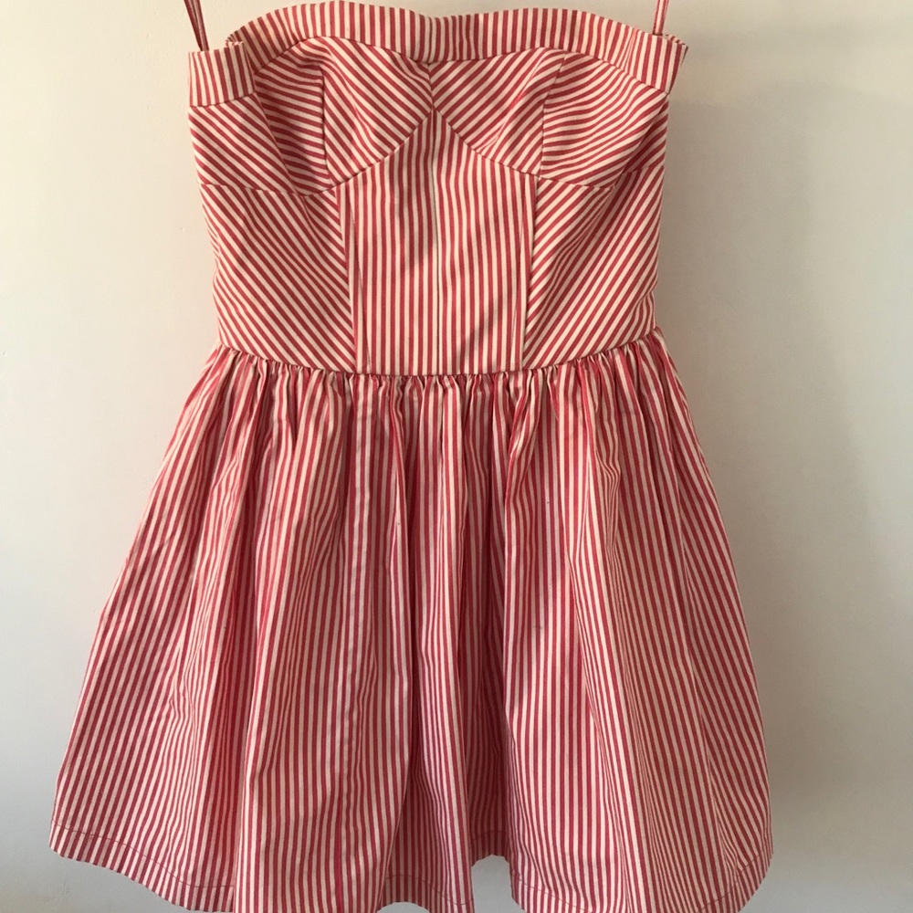 Jack Wills Strapless Striped Minidress